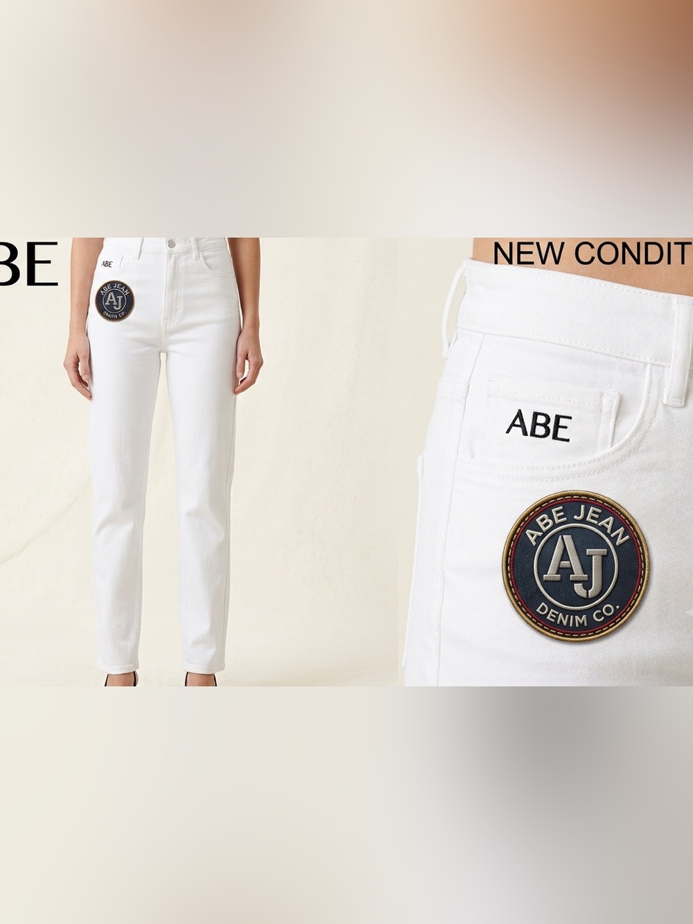 NEW ABS High SC-Rise Stream and a new video for aight Leg Women’s Jeans in White